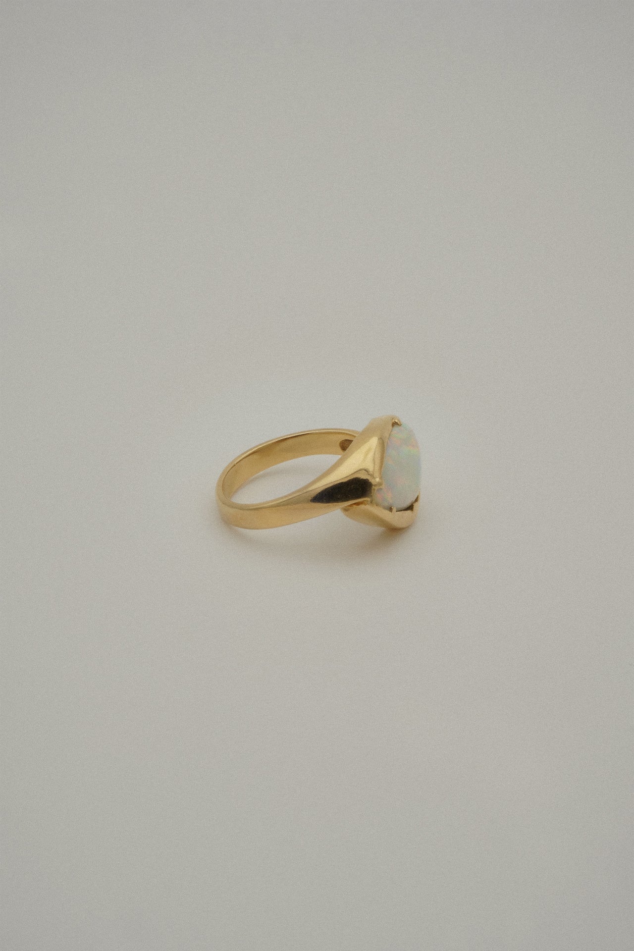 Asymmetrical Opal Ring