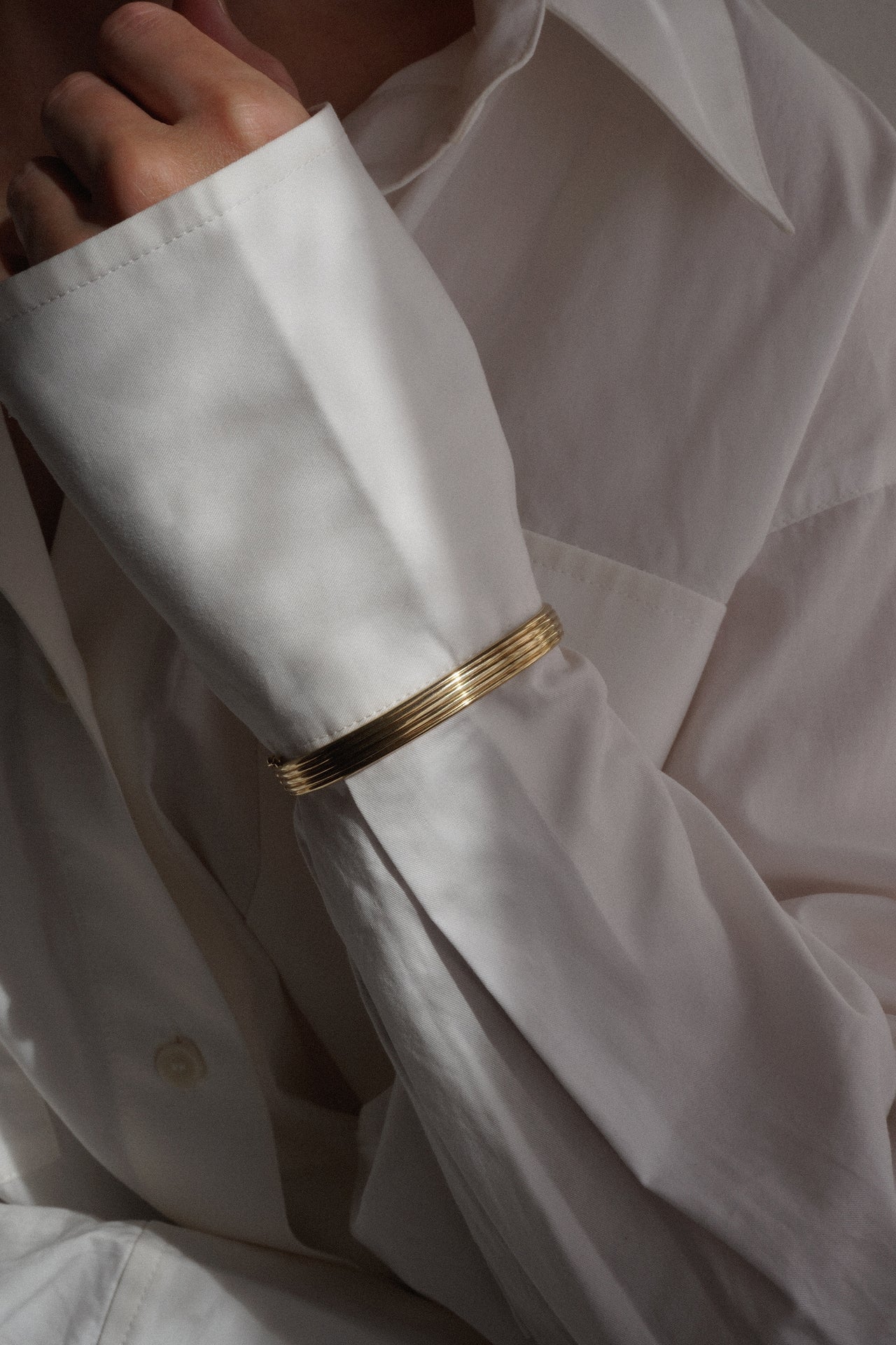 Layered Gold Bangle