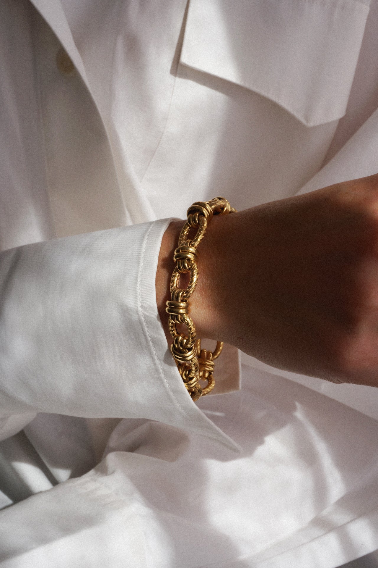 Wrap Link Gold Bracelet