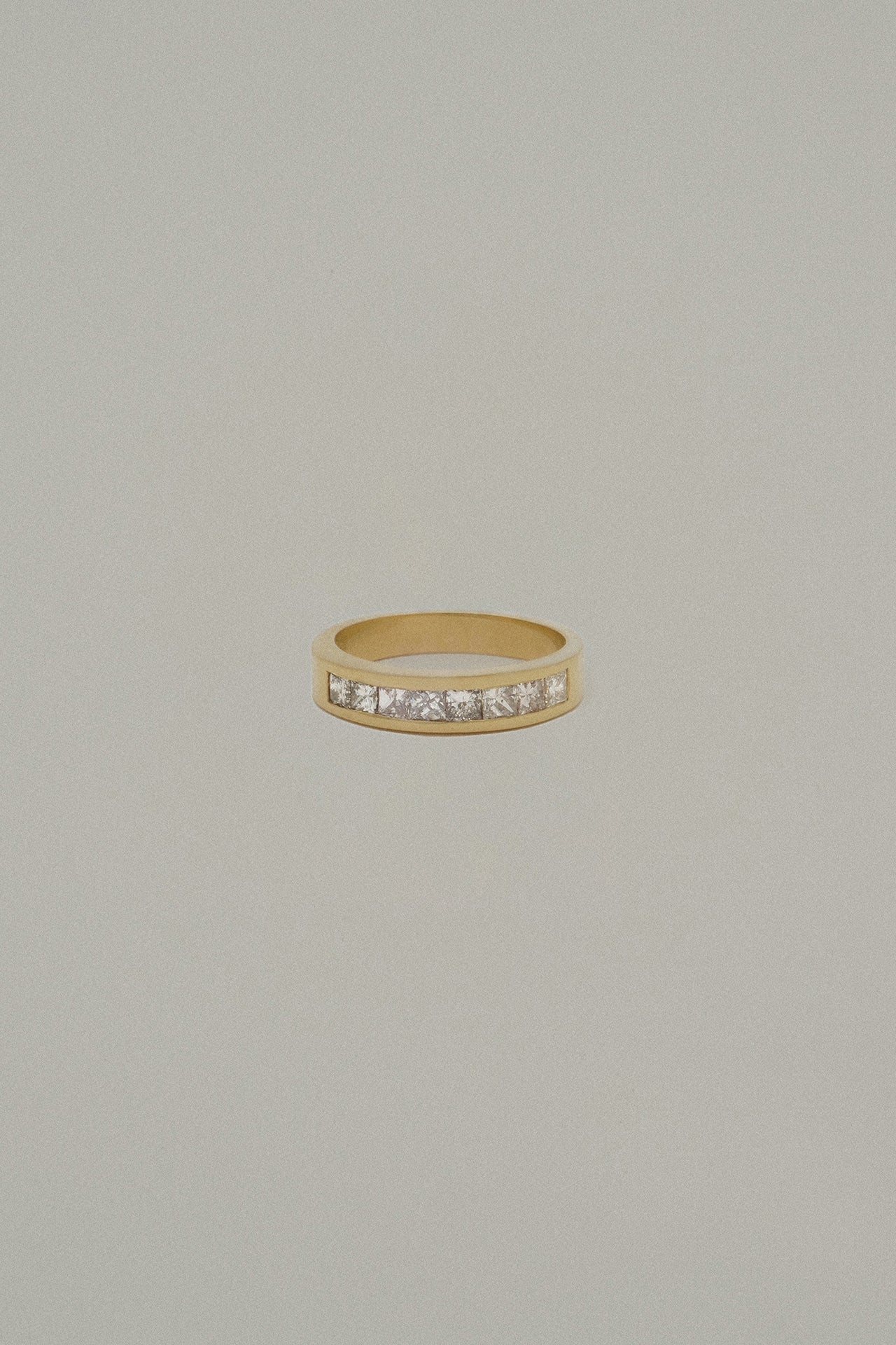 Princess Channel Set Diamond Ring