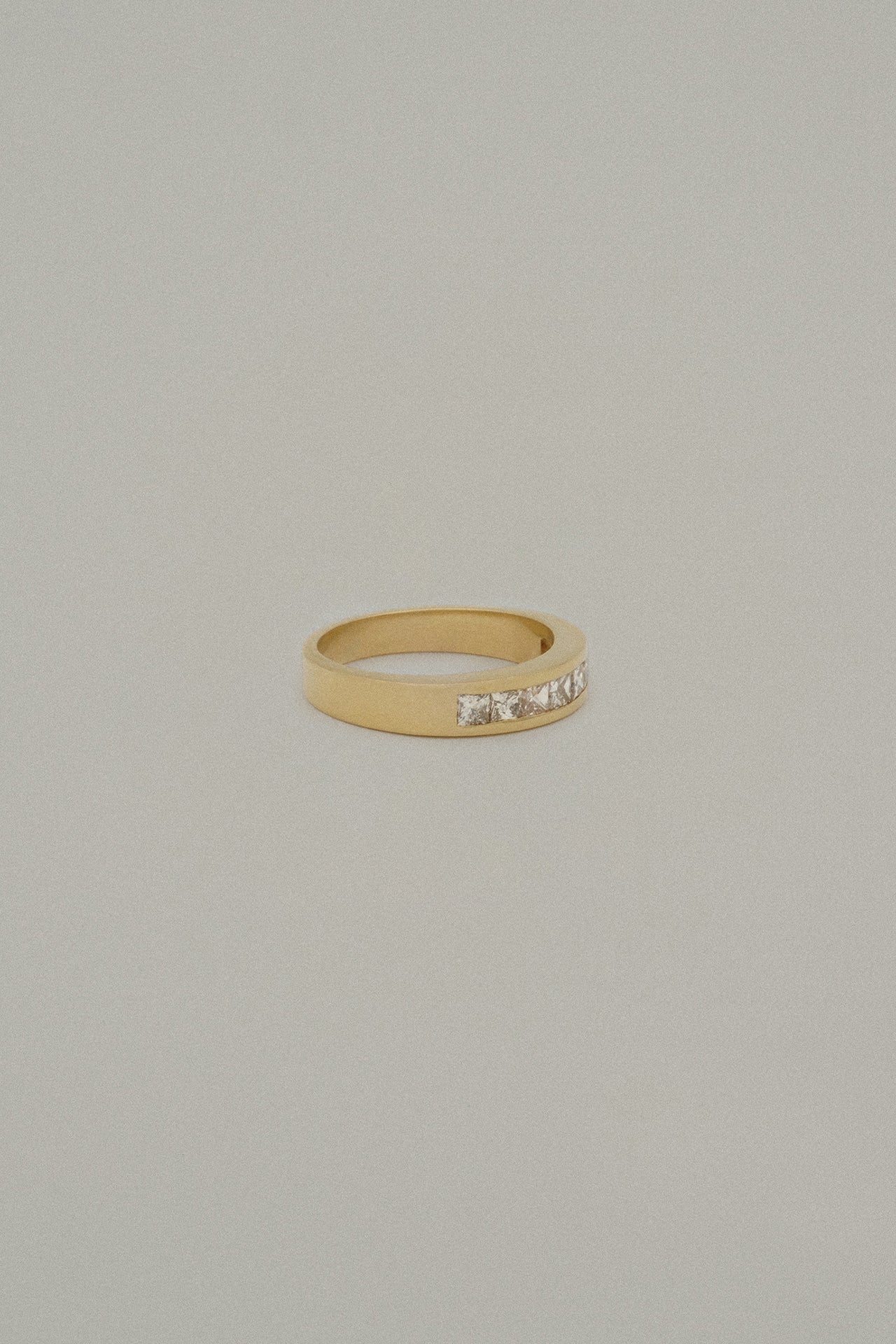 Princess Channel Set Diamond Ring