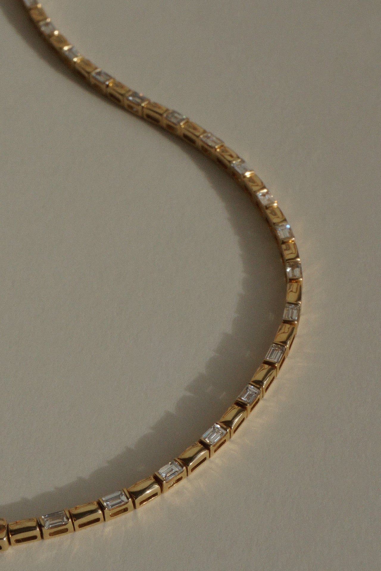 Baguette Link Tennis Bracelet