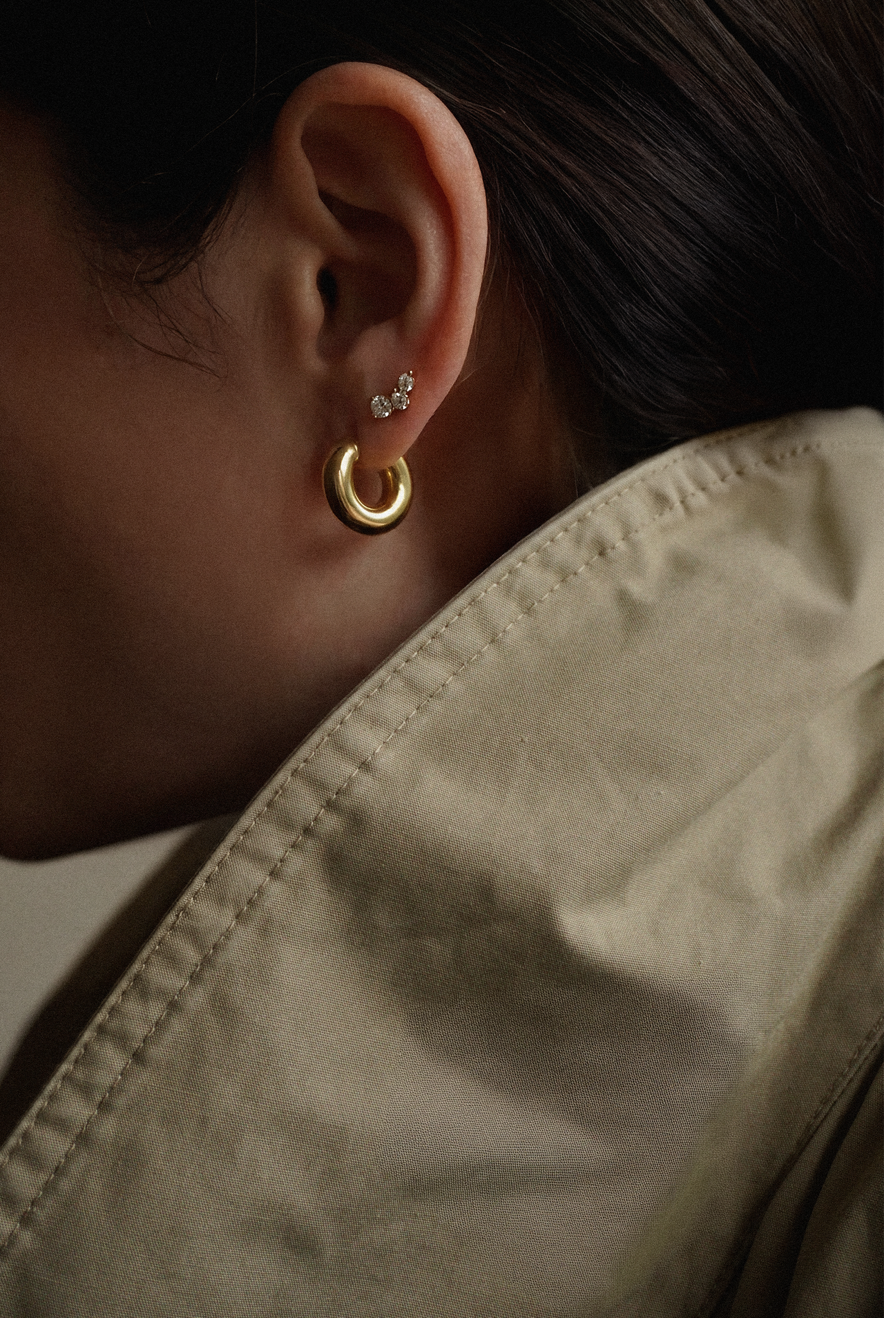 Gold Chunky Hoops