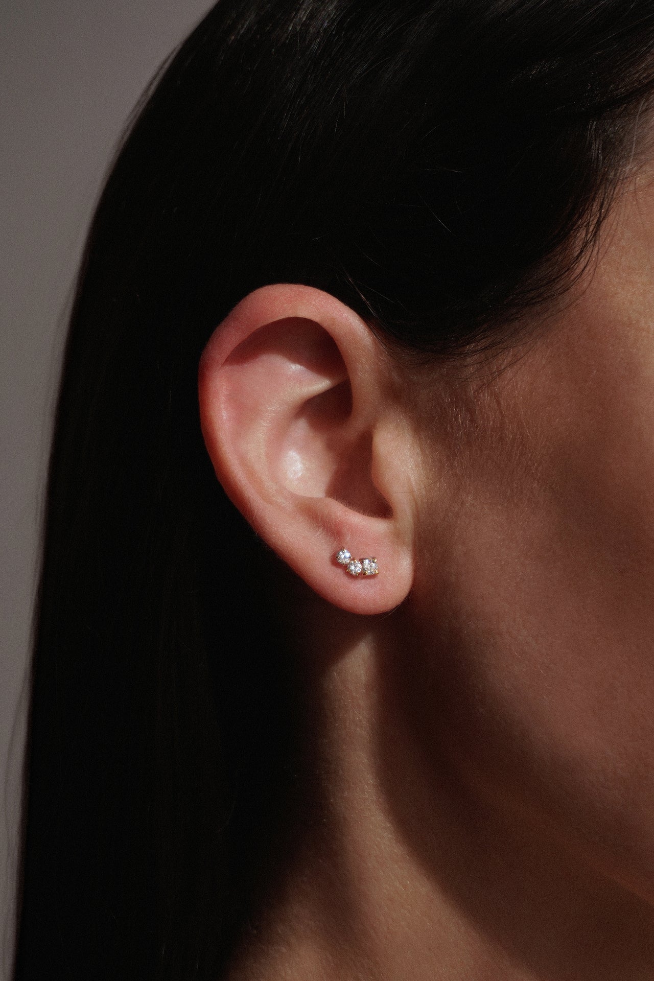 Diamond Cluster Stud Earrings