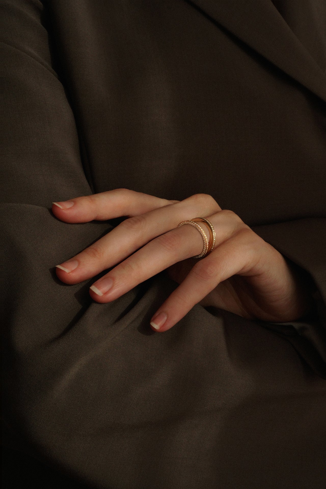 Double Dimention Diamond Ring