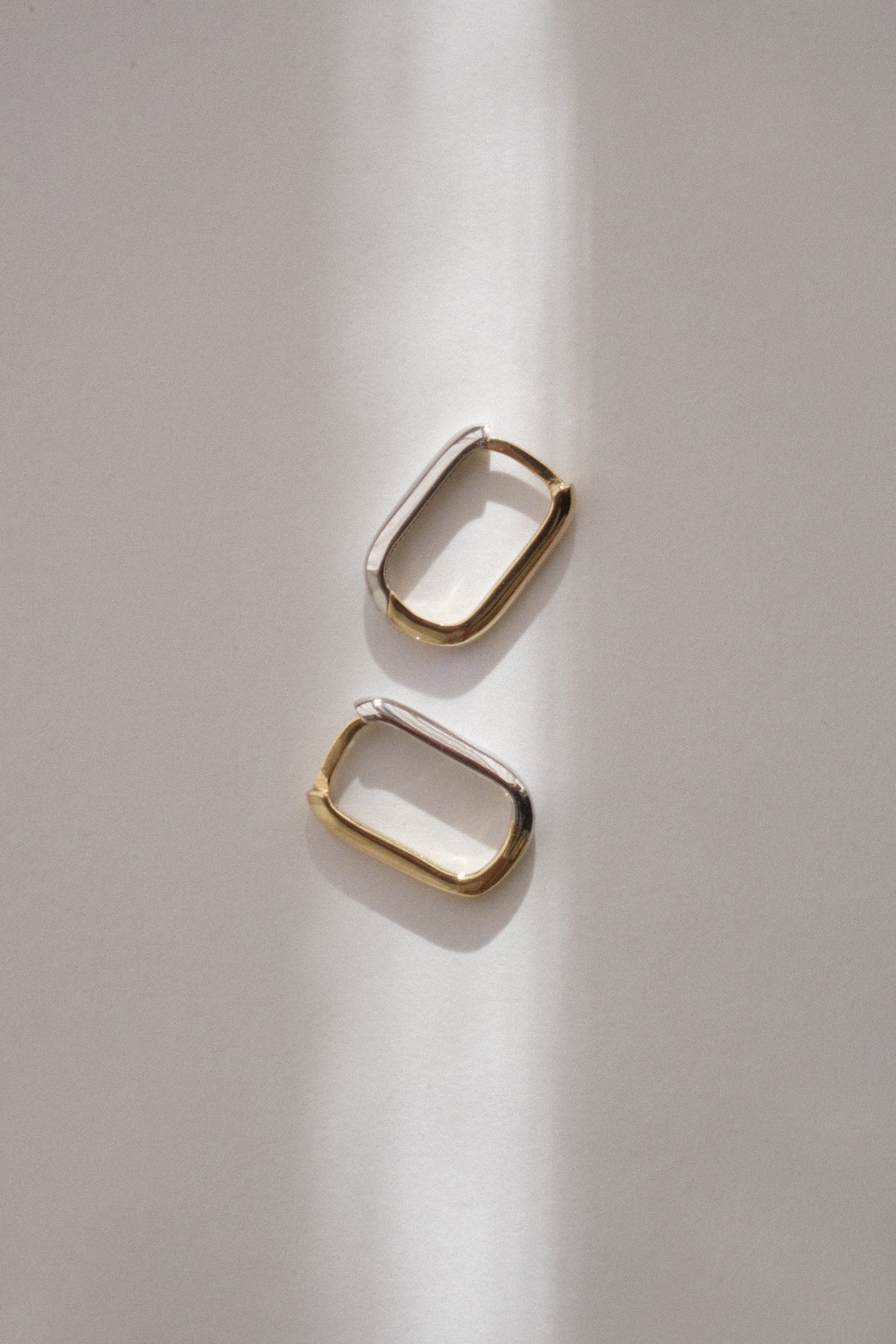 Two-Tone Paperclip Earrings