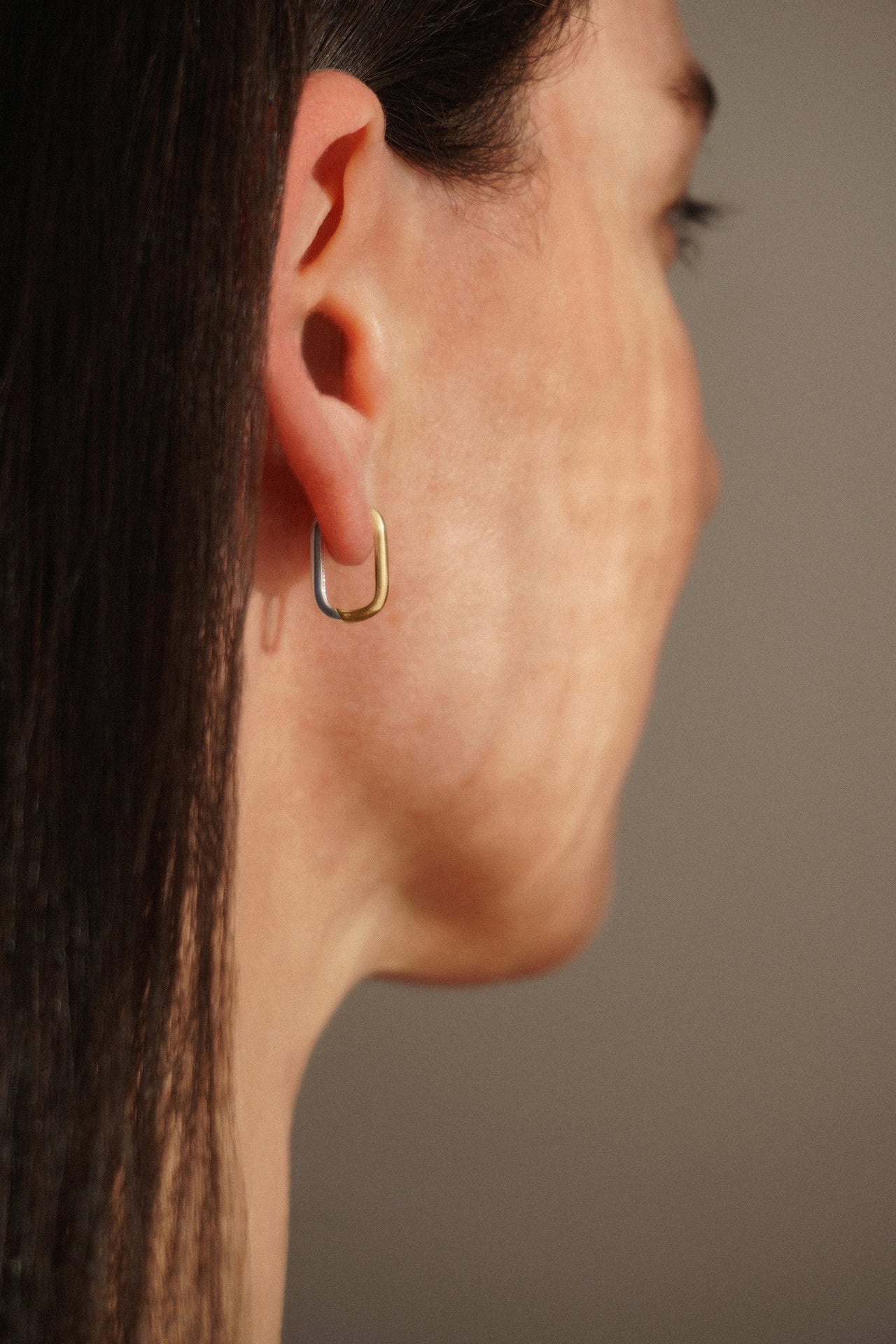 Two-Tone Paperclip Earrings