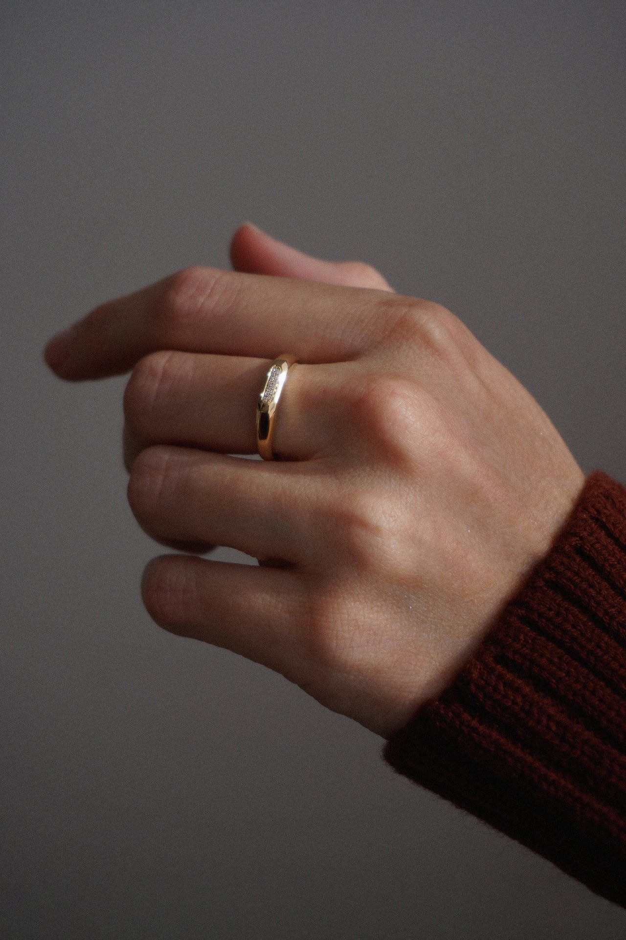 Petit Pavé Signet Ring