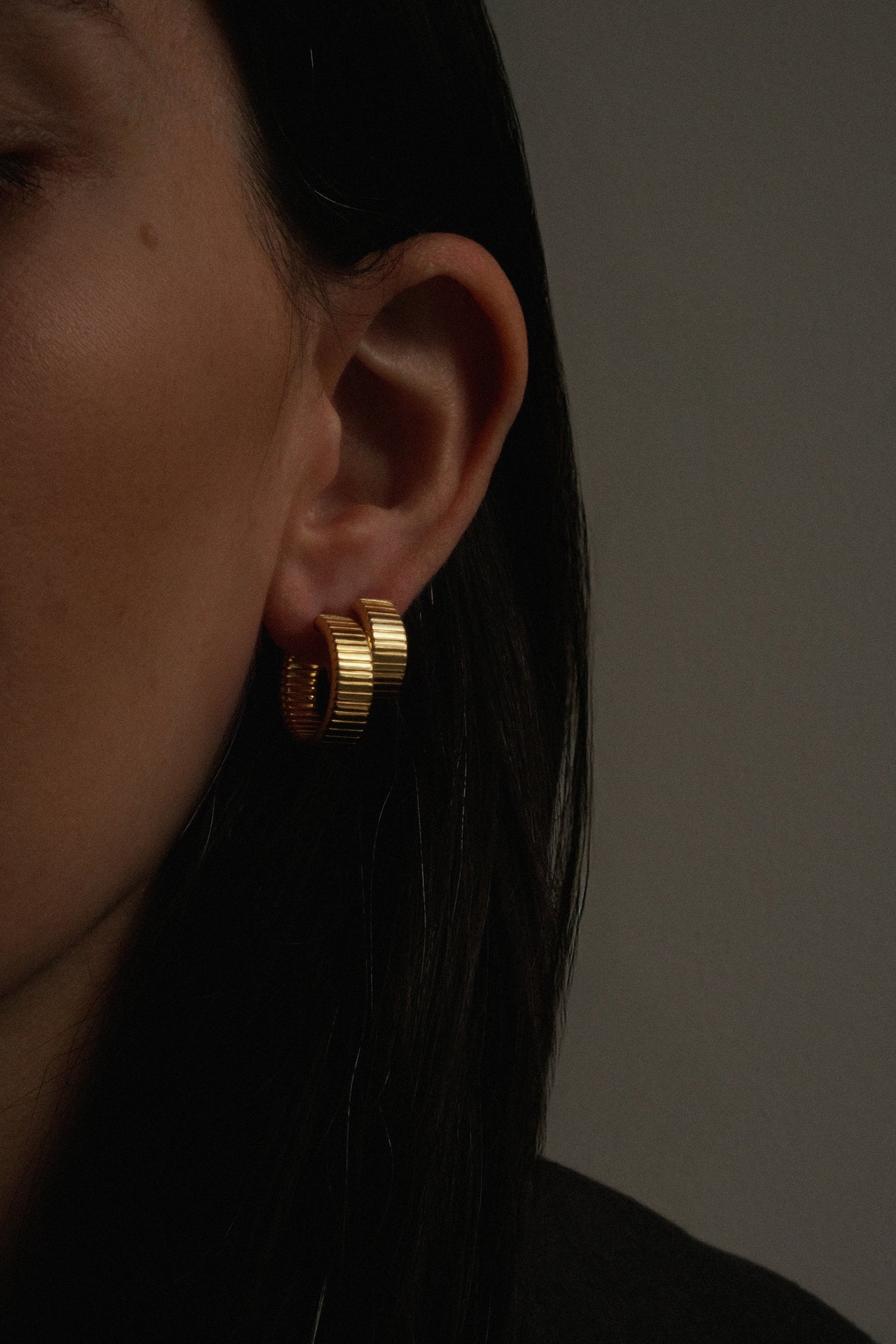 Chunky Ridged Hoops