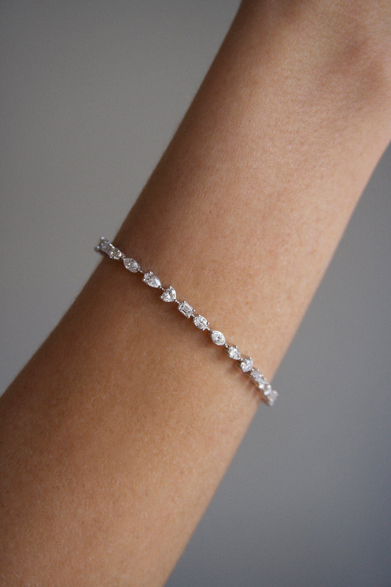 Multi-Shape Tennis Bracelet