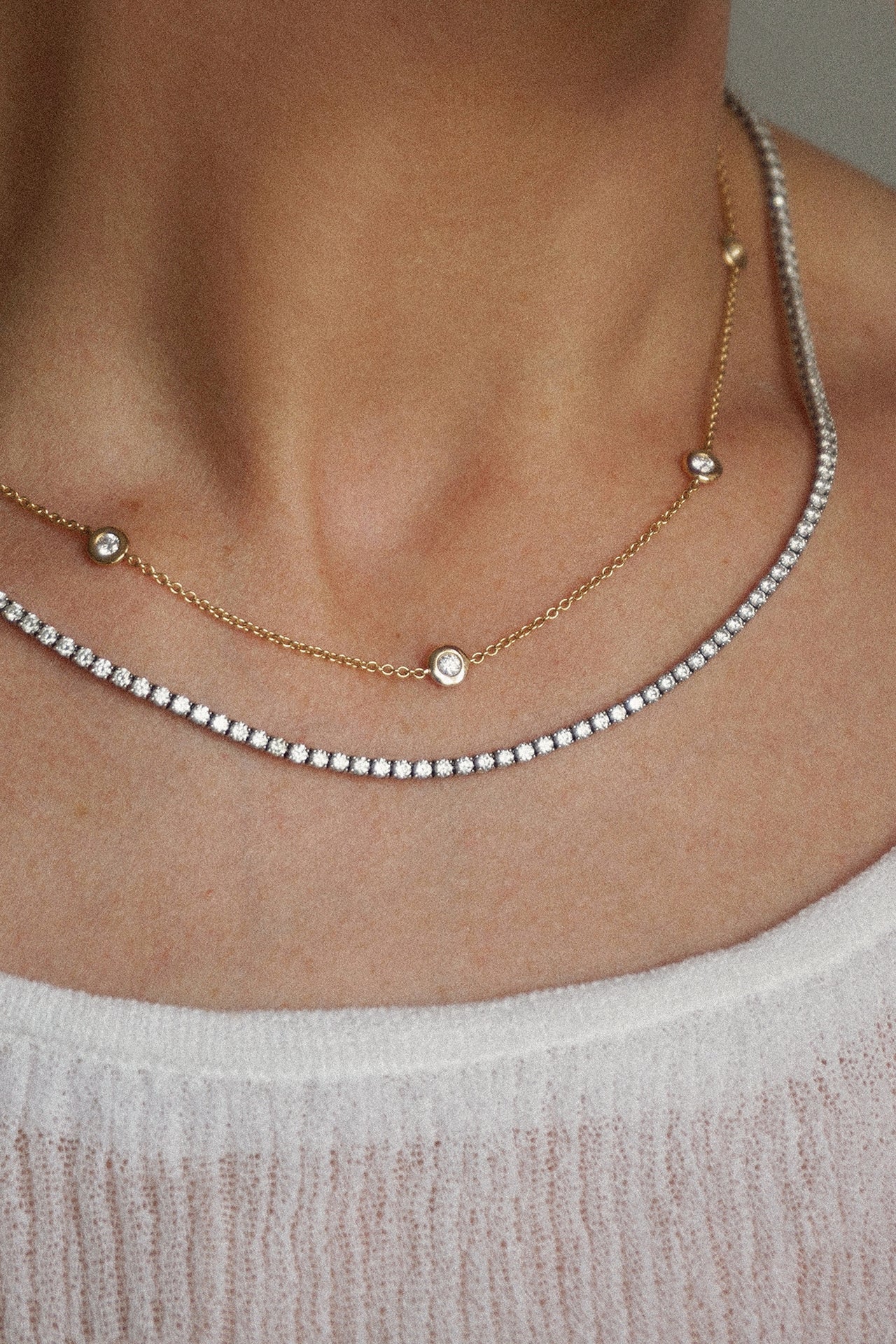 Multi-Bezel Necklace