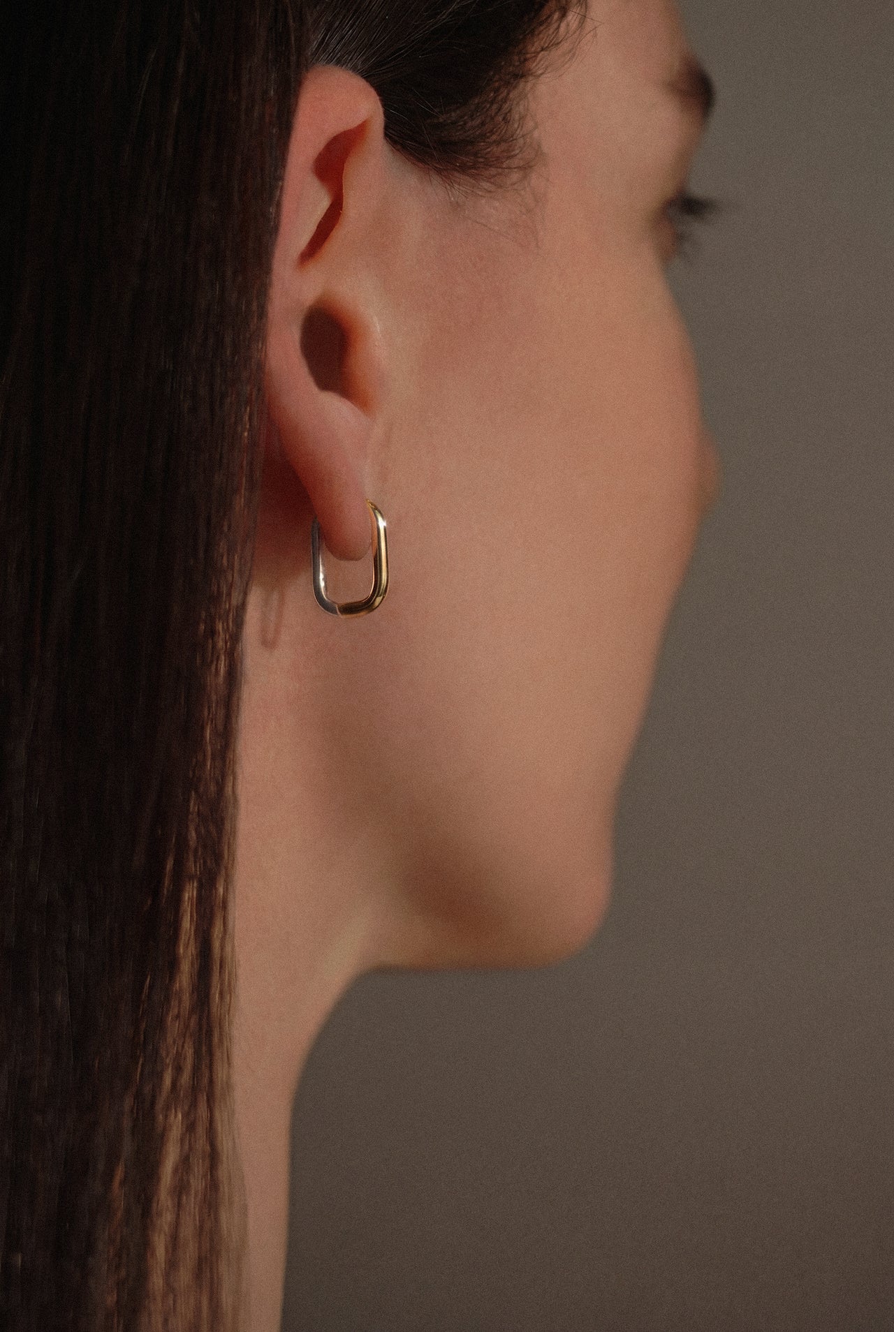 Two-Tone Paperclip Earrings